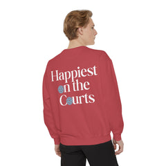 Happiest on the Courts - Pickleball Sweatshirt