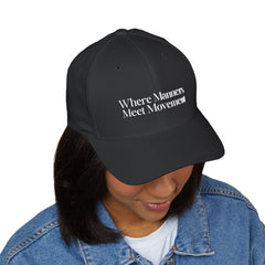 Where Manners Meet Movement Golf Cap (Black)