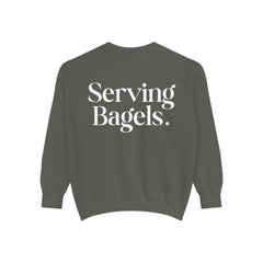 Serving Bagels Tennis Sweatshirt