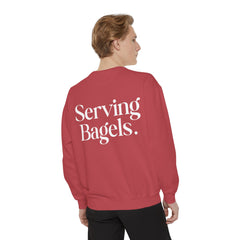 Serving Bagels Tennis Sweatshirt
