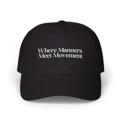 Where Manners Meet Movement Black Cap