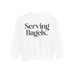 Serving Bagels Tennis Sweatshirt