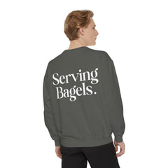 Serving Bagels Tennis Sweatshirt