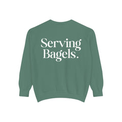 Serving Bagels Tennis Sweatshirt