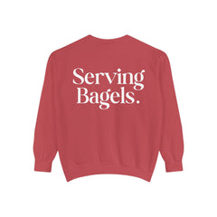 Serving Bagels Tennis Sweatshirt