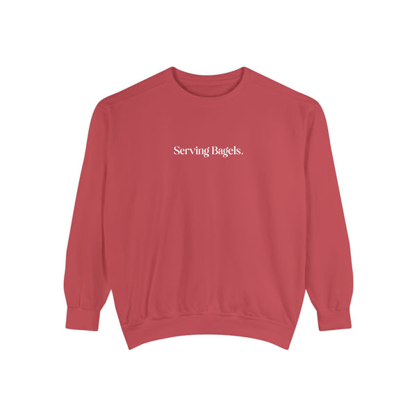 Serving Bagels Tennis Sweatshirt