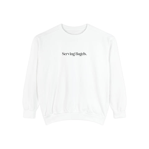 Serving Bagels Tennis Sweatshirt