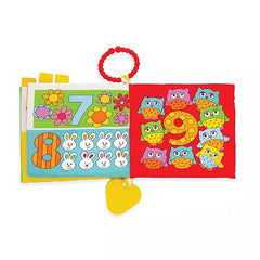 123 Soft Cloth Book with Teether and Crinkle Pages