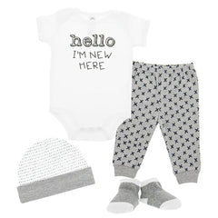 Hello I'm New Baby Clothing Set