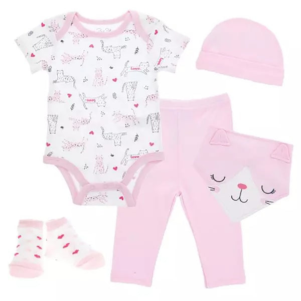Pink Cat Baby Clothing Set – MamaMoor