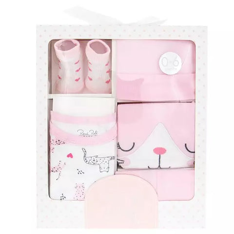 Pink Cat Baby Clothing Set