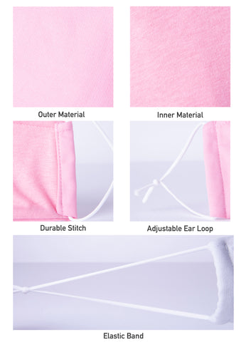 Fashionable Cotton Face Mask (Pink)