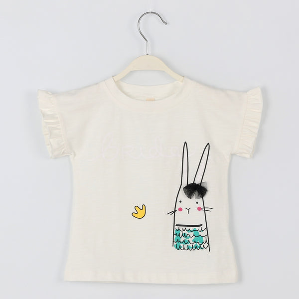 Rabbit Ruffle T-shirts