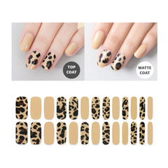 Premium Gel Nail Sticker - Leopard Line (6 Design)