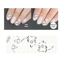 Premium Gel Nail Sticker - Real Gel Nail Strip (16 Design)
